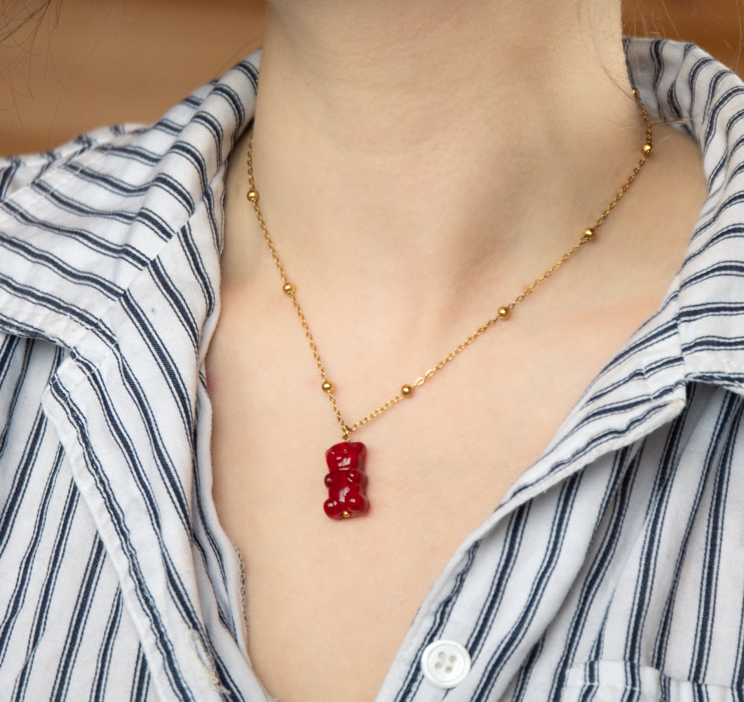 Red Gummy Bear Necklace
