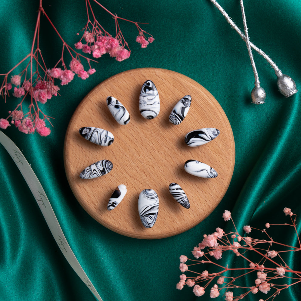 Glass Nail Rings Collection