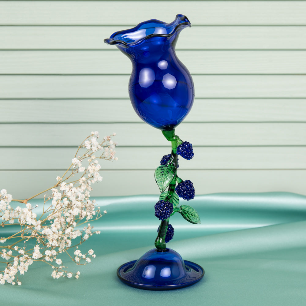 Blue Raspberry Goblet