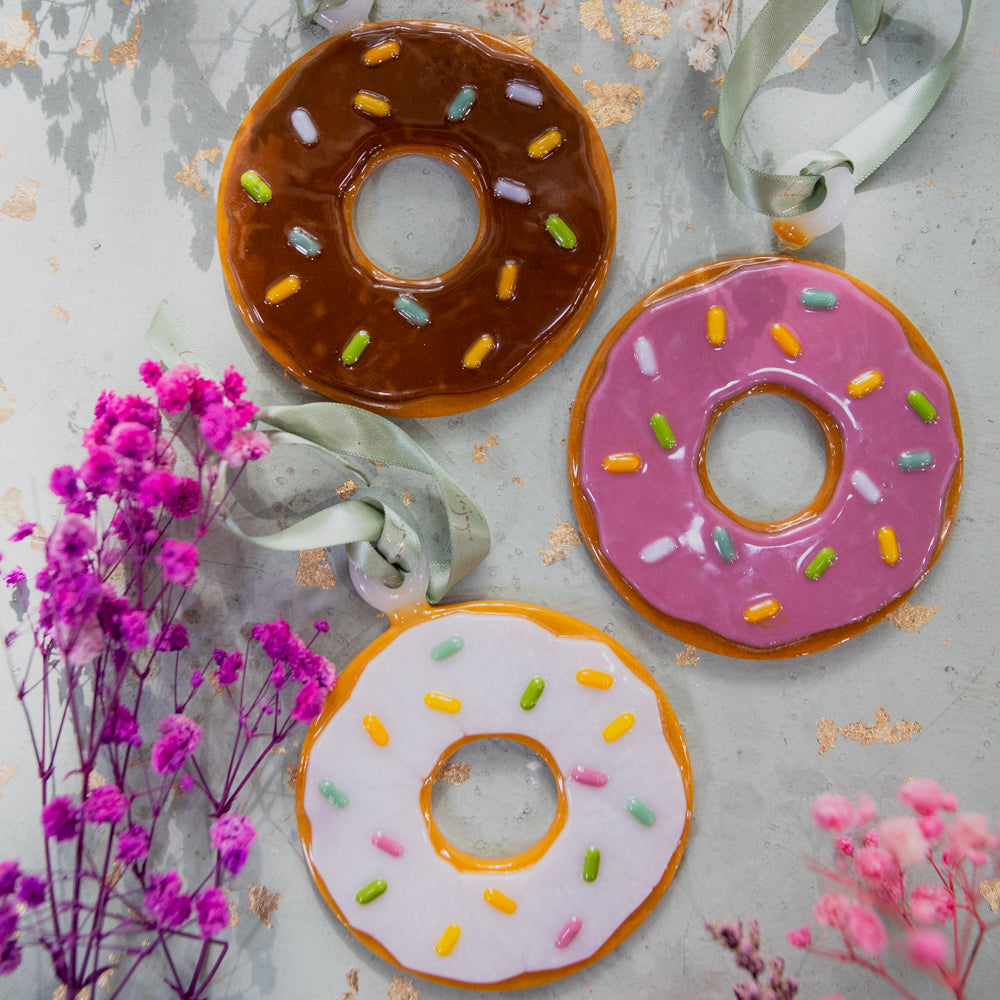 Sprinkle Doughnut Ornament