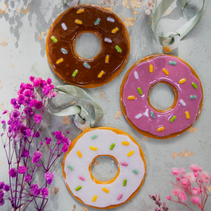 Sprinkle Doughnut Ornament