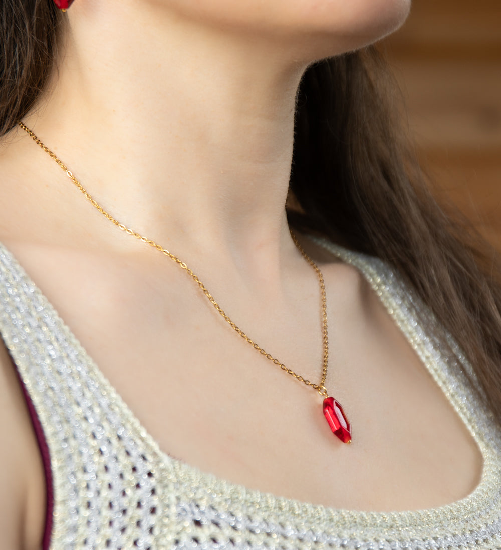 Red Rupee Necklace