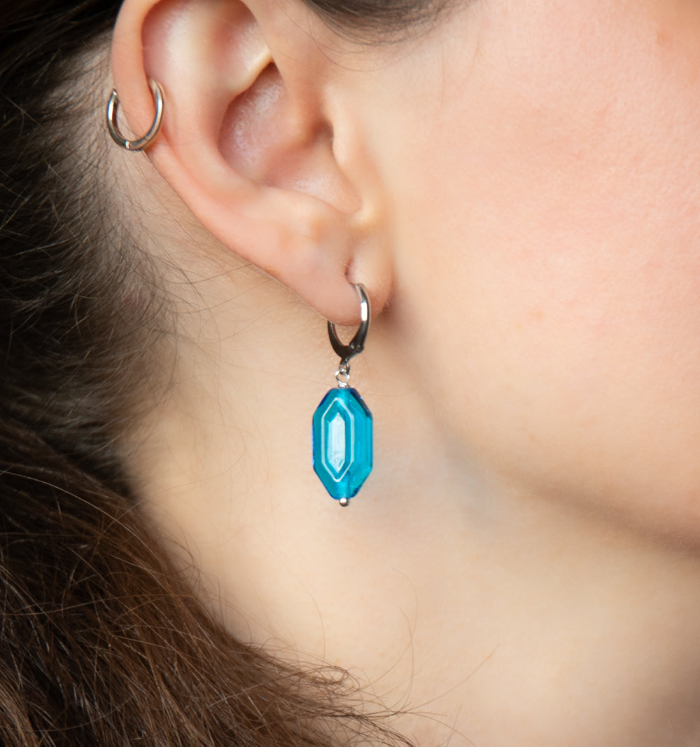 Blue Rupee Earrings