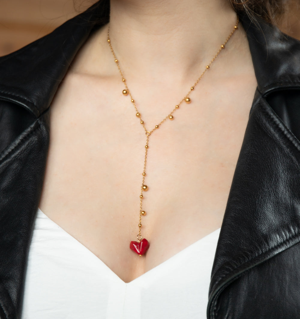 Retro Gamer Hearts Necklace